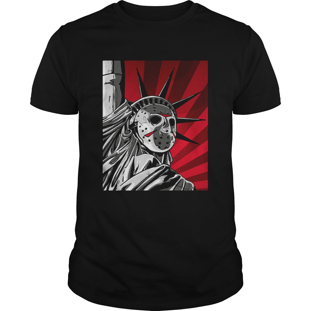 Jason Voorhees statue of liberty shirt