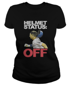 LA Dodgers Helmet Status Off Shirt Classic Ladies