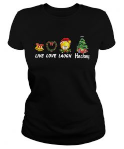 Live Love Laugh Hockey Christmas  Classic Ladies