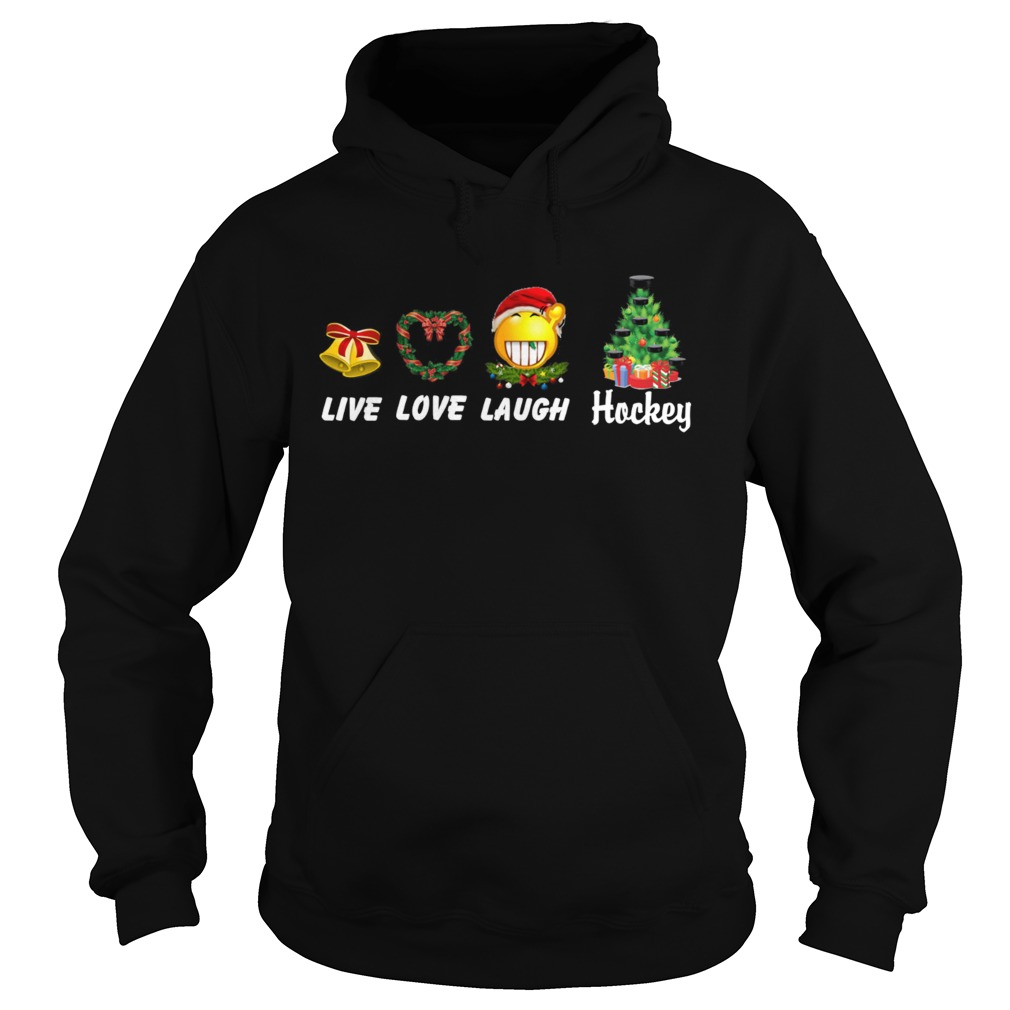 Live Love Laugh Hockey Christmas Hoodie