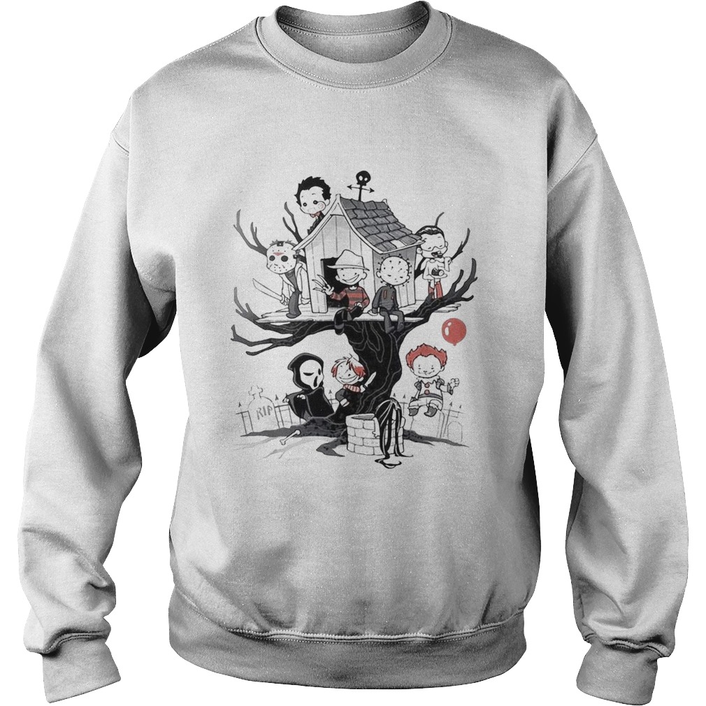 Maniac Park Horror movie Theme Park tree Halloween Sweatshirt