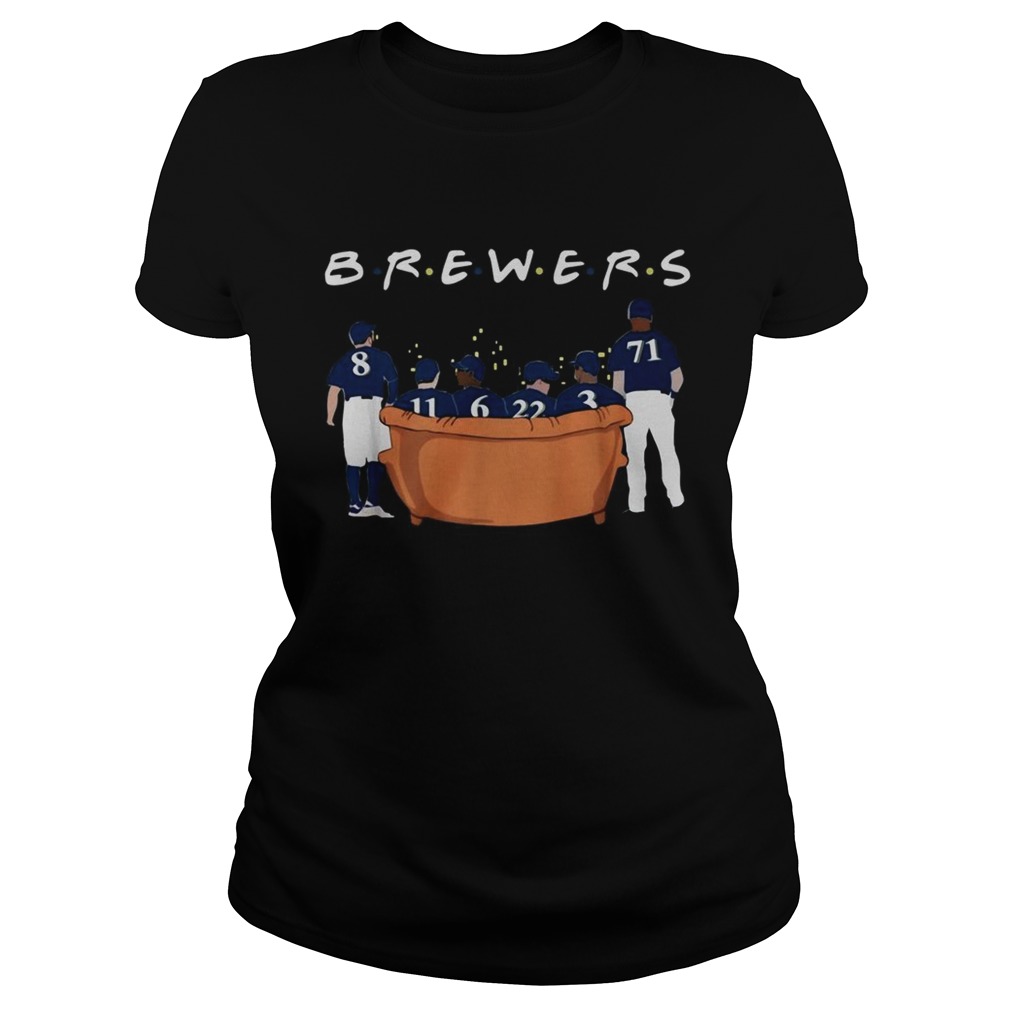 Milwaukee Brewers Friends TV Show Classic Ladies