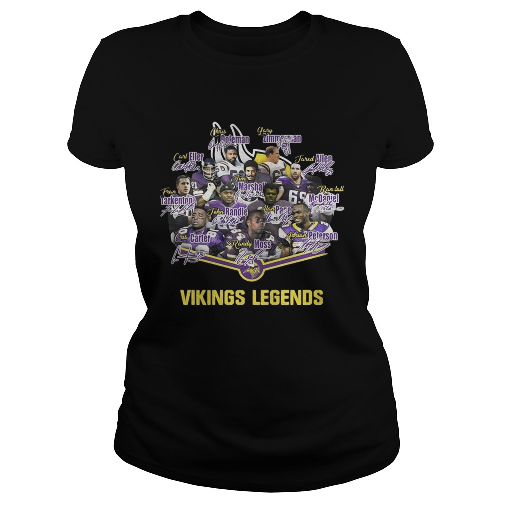 Minnesota Vikings legends team signature Classic Ladies