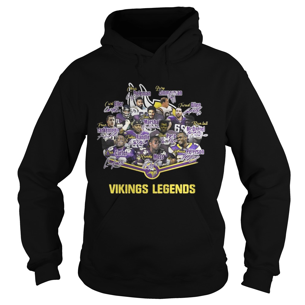 Minnesota Vikings legends team signature Hoodie