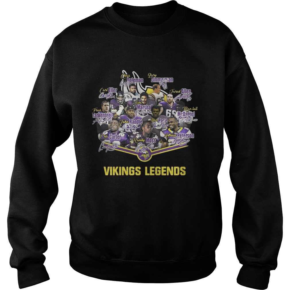 Minnesota Vikings legends team signature Sweatshirt