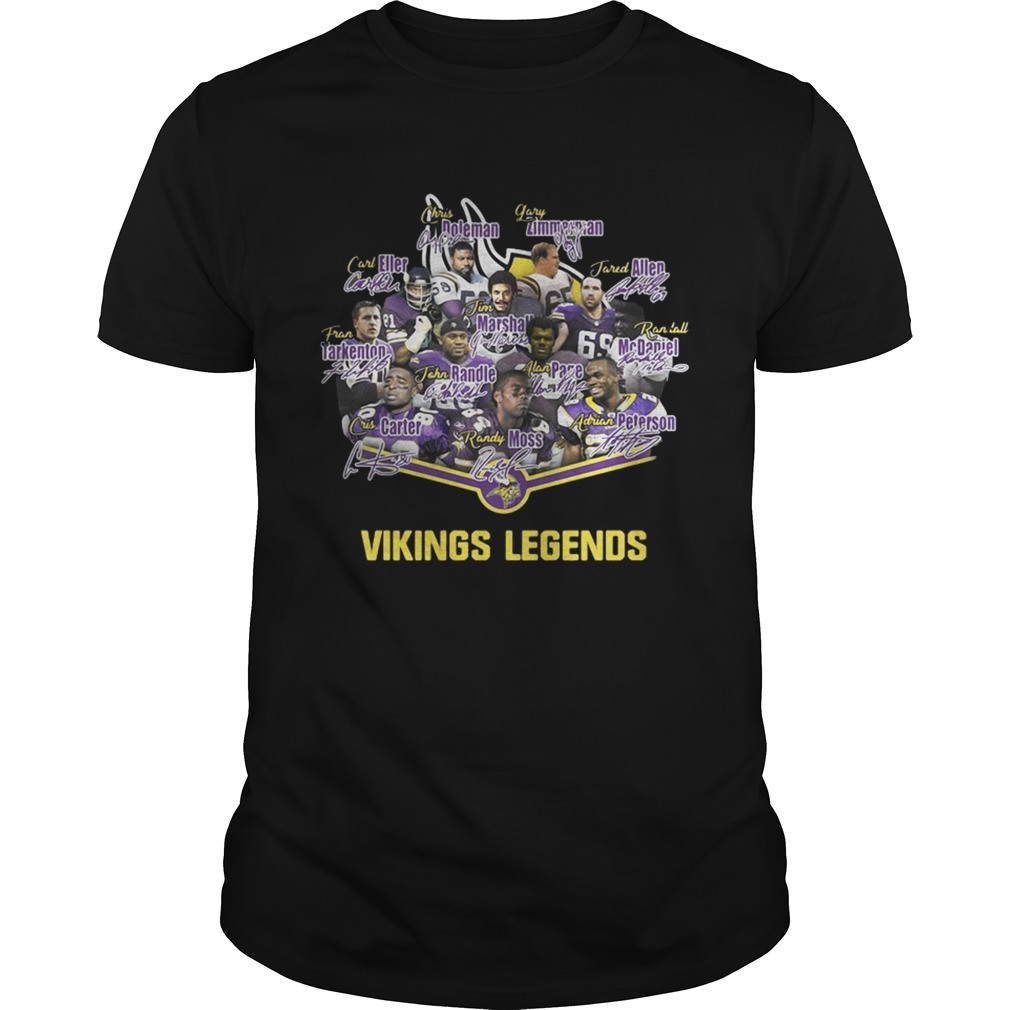 Minnesota Vikings legends team signature shirt