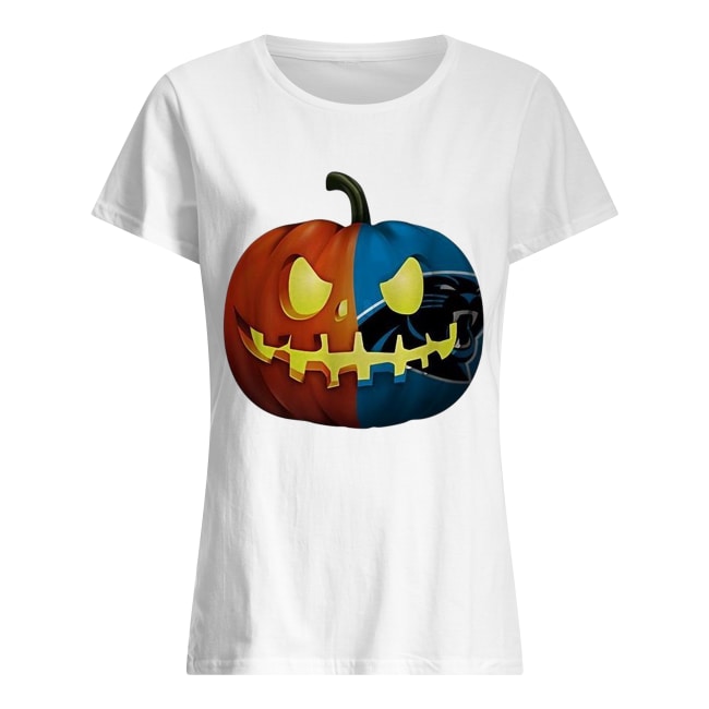 NFL Carolina Panthers pumpkin Halloween Classic Women's T-shirt