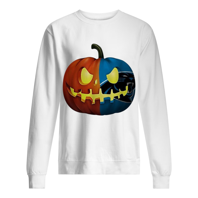 NFL Carolina Panthers pumpkin Halloween Unisex Sweatshirt