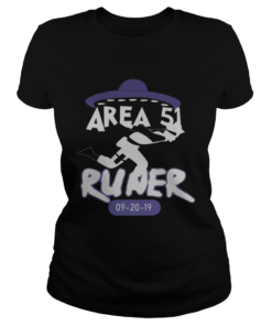 Naruto Alien Area 51 Runners Shirt Classic Ladies