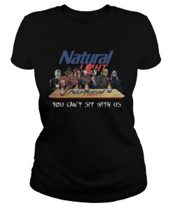 Natural Light Halloween Horror You Cant Sit With Us Shirt Classic Ladies