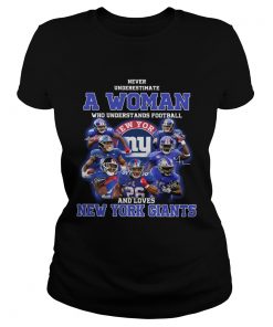 Never underestimate a woman who understands football and loves New York Giants  Classic Ladies