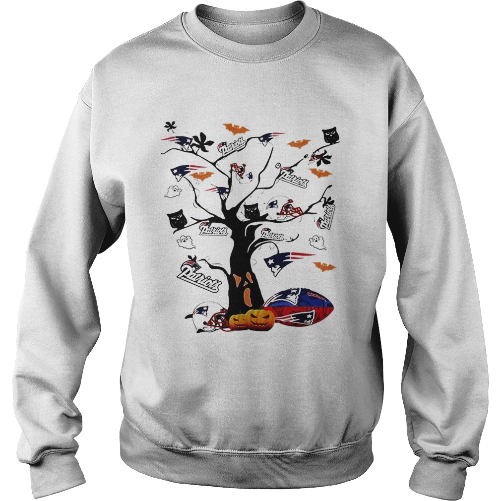 New England Patriots tree Halloween Sweatshirt