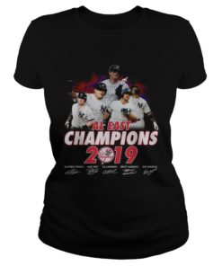 New York Yankees al east champions 2019 signature  Classic Ladies