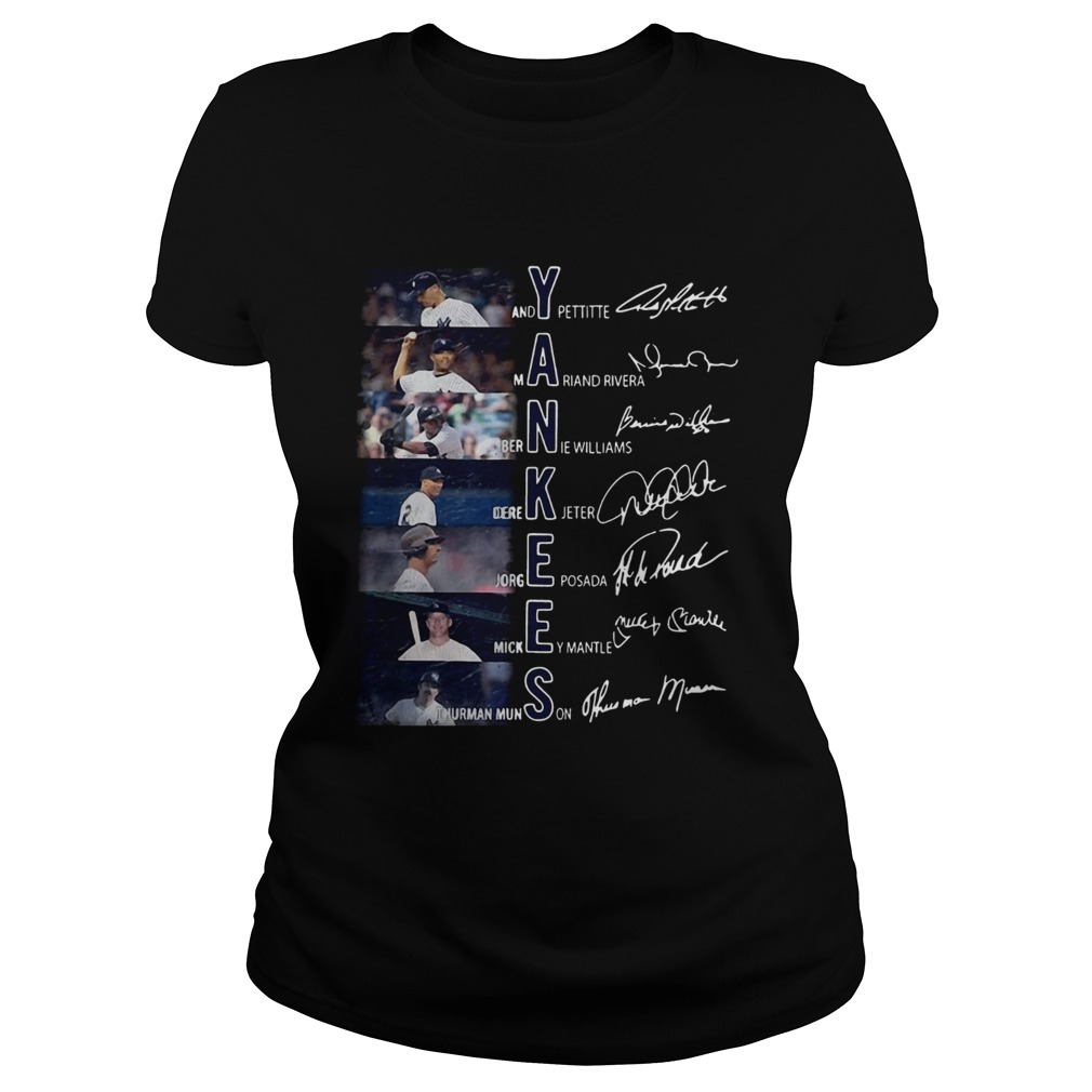 New York Yankees members signature Classic Ladies