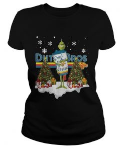 Official Grinch hug Dutch Bros Coffee Christmas  Classic Ladies