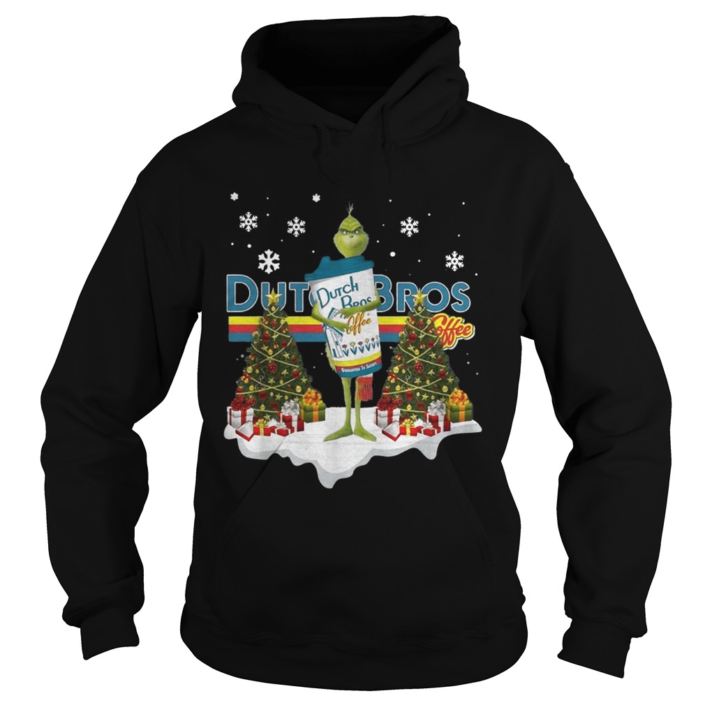 Official Grinch hug Dutch Bros Coffee Christmas Hoodie