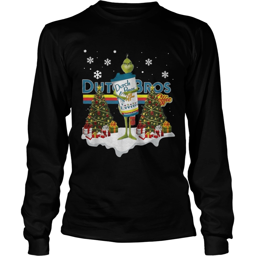 Official Grinch hug Dutch Bros Coffee Christmas LongSleeve