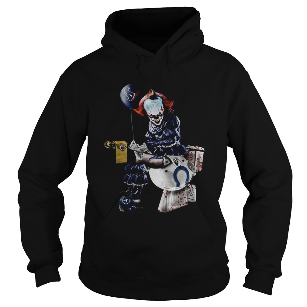 Pennywise IT Houston Texans toilet Hoodie