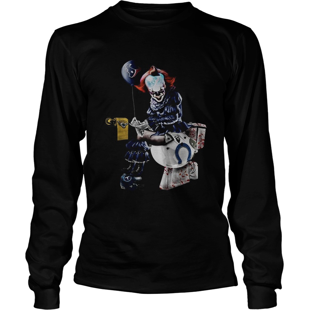 Pennywise IT Houston Texans toilet LongSleeve