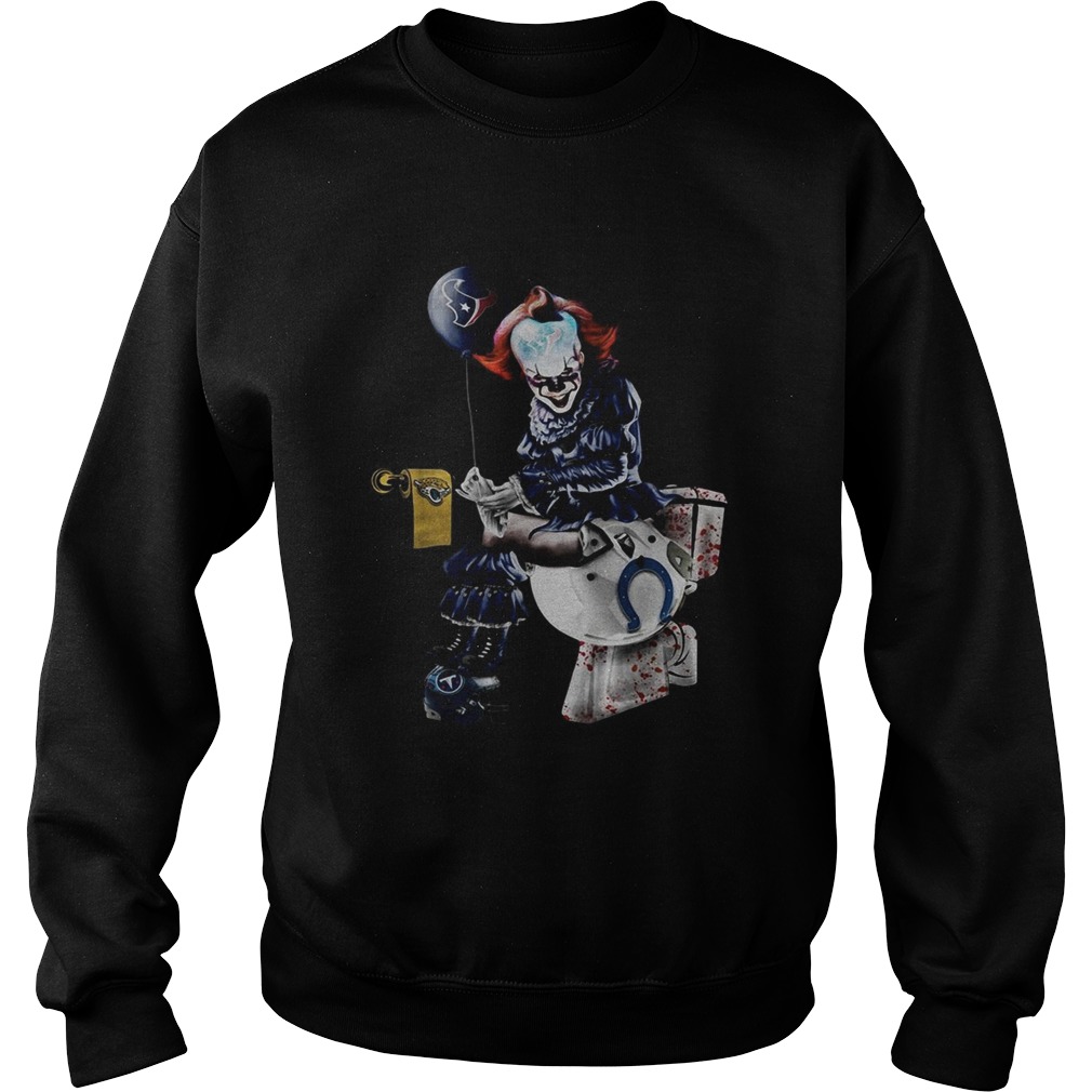 Pennywise IT Houston Texans toilet Sweatshirt