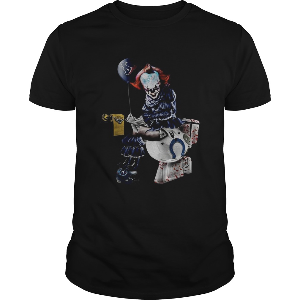 Pennywise IT Houston Texans toilet shirt