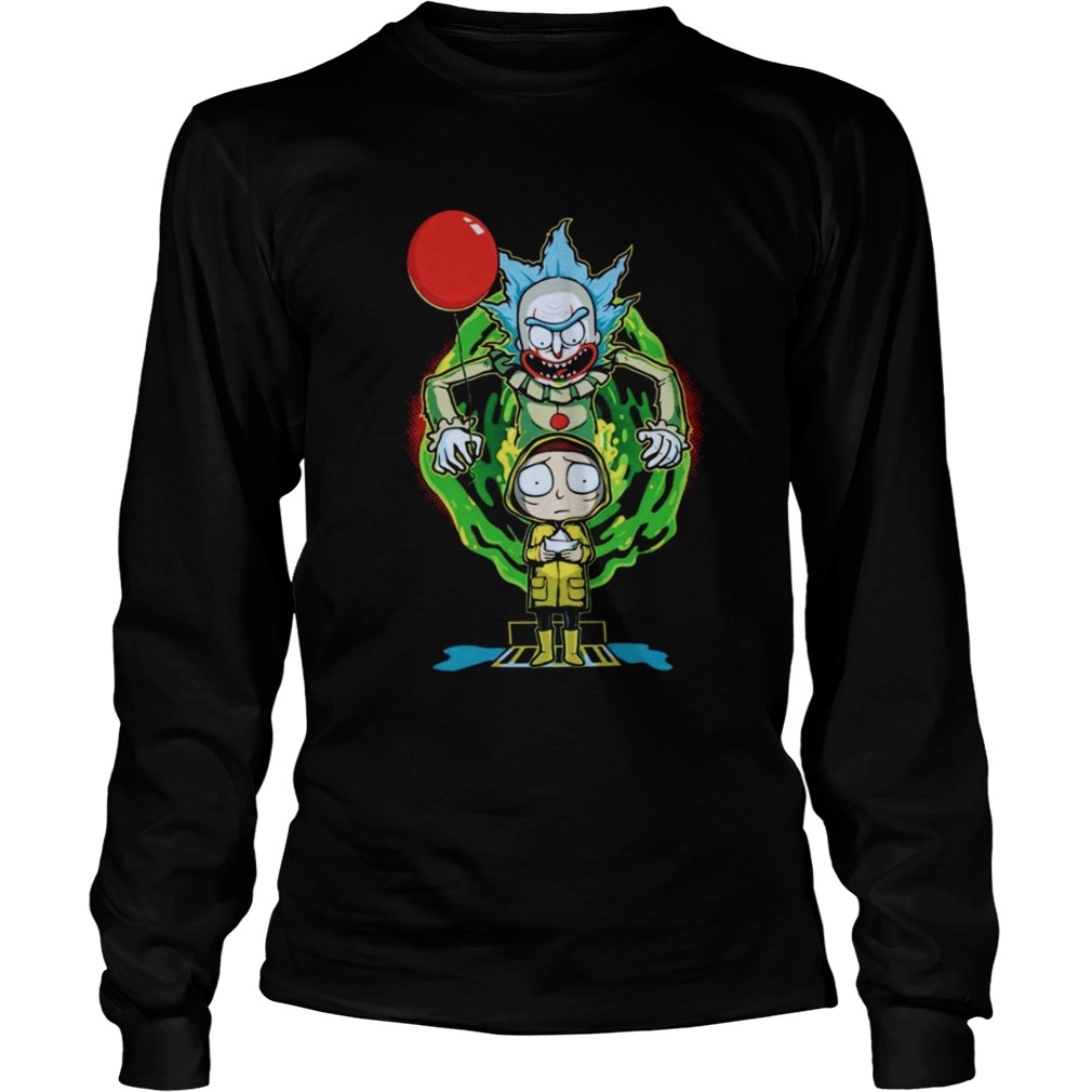 Pennywise IT Rick and Morty Halloween LongSleeve