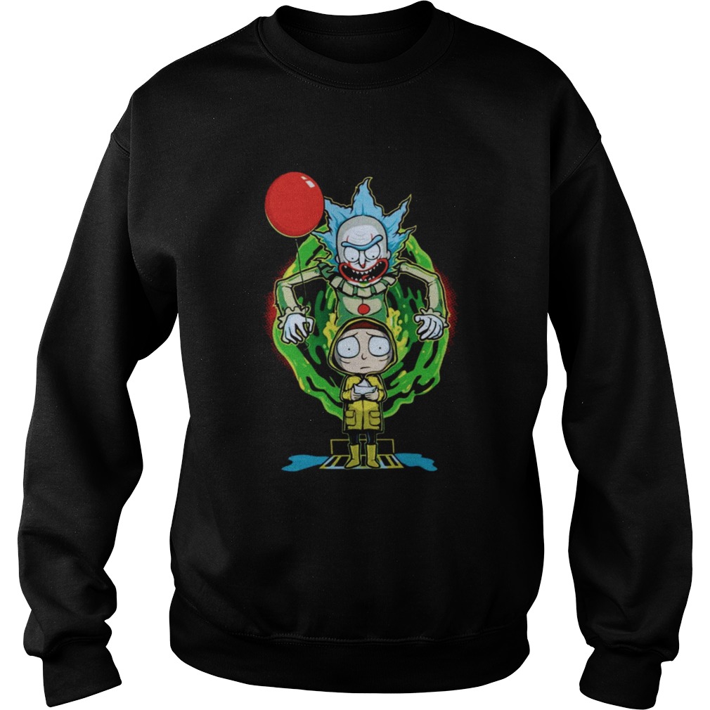 Pennywise IT Rick and Morty Halloween Sweatshirt