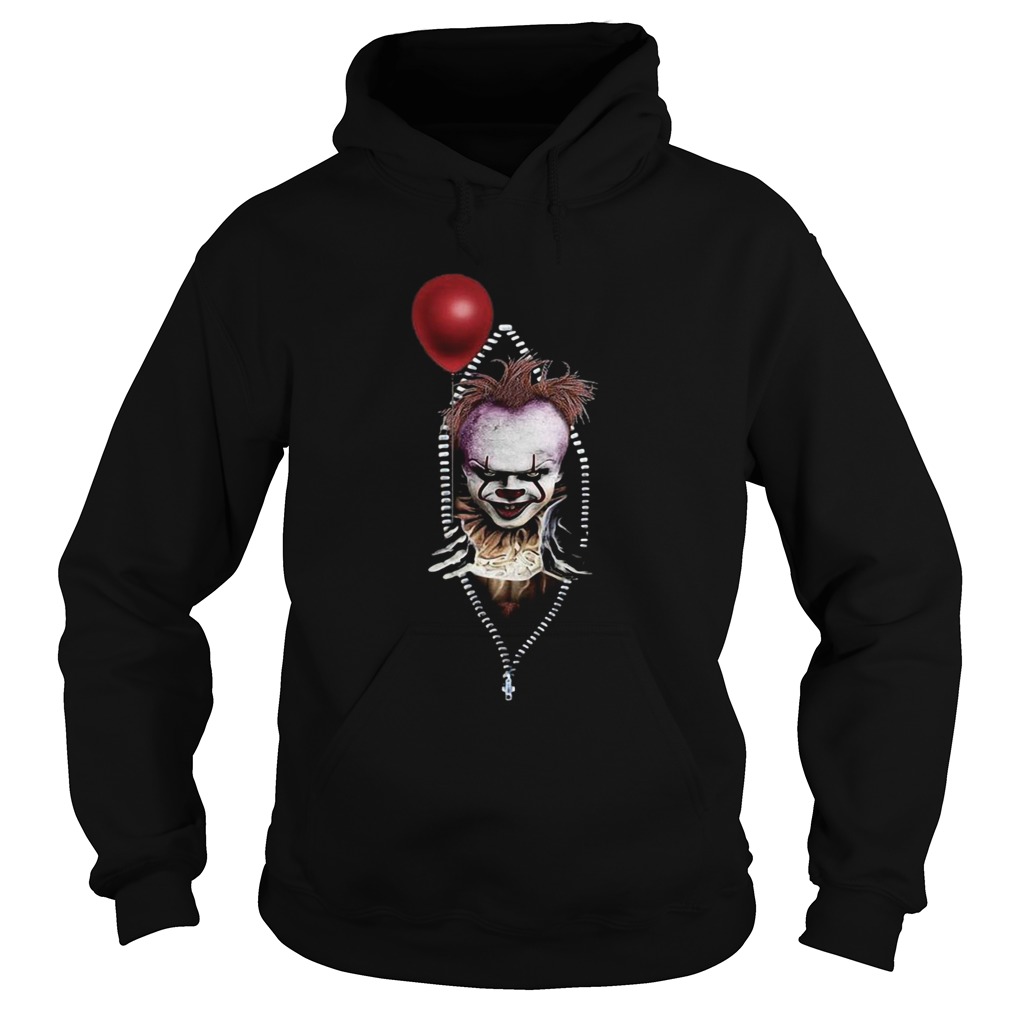 Pennywise IT in zipper pocket halloween Hoodie