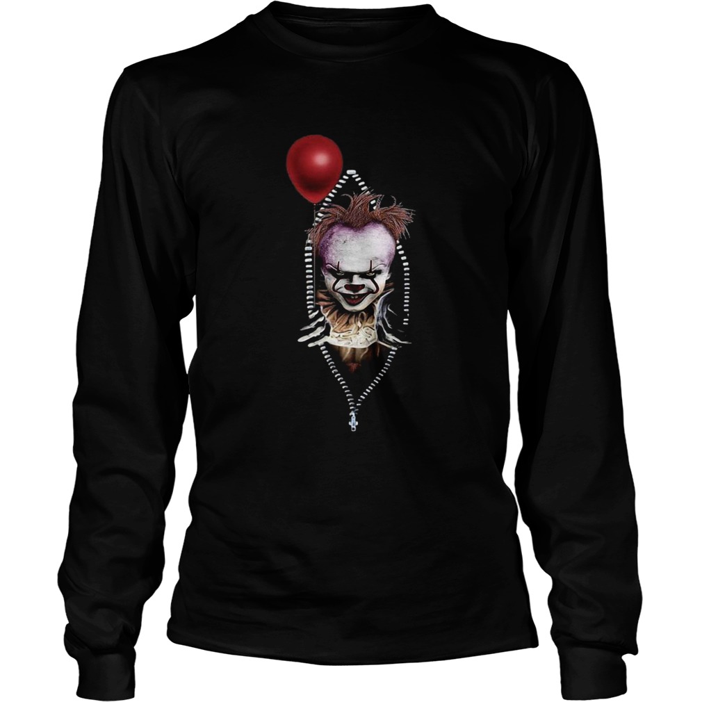 Pennywise IT in zipper pocket halloween LongSleeve