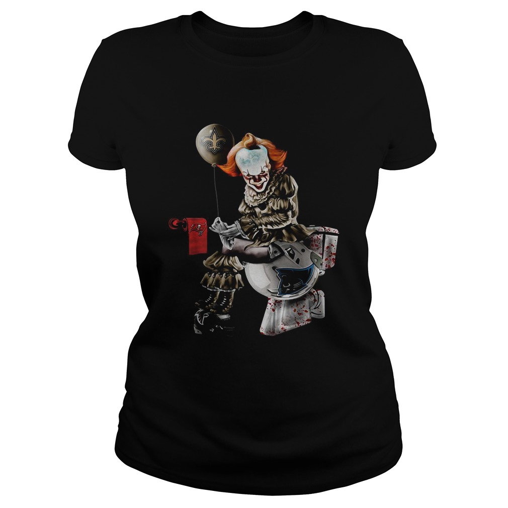 Pennywise New Orleans Saints Tampa Bay Buccaneers and Carolina Panthers toilet Classic Ladies