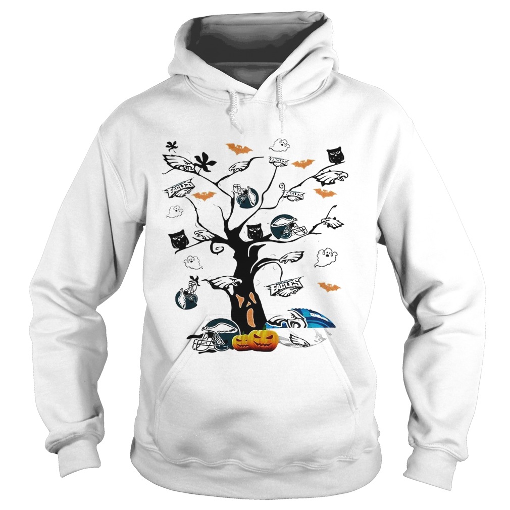 Philadelphia Eagles tree Halloween Hoodie