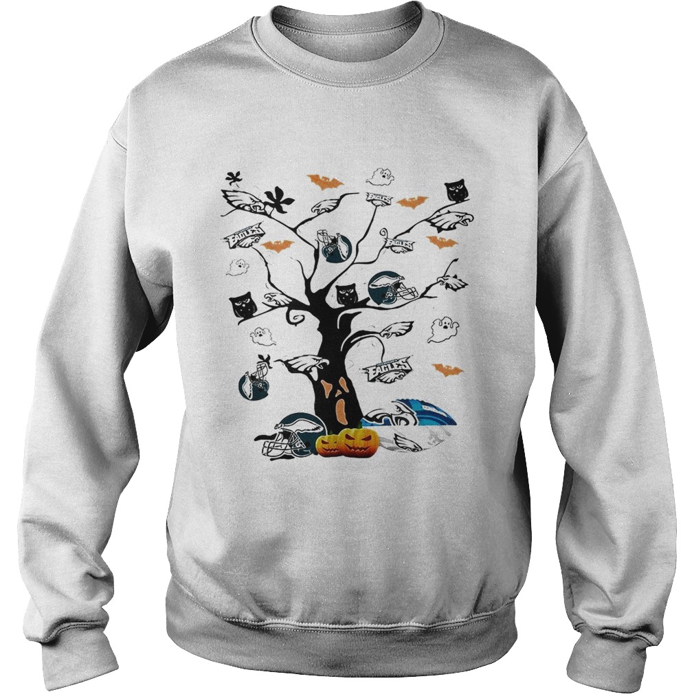 Philadelphia Eagles tree Halloween Sweatshirt