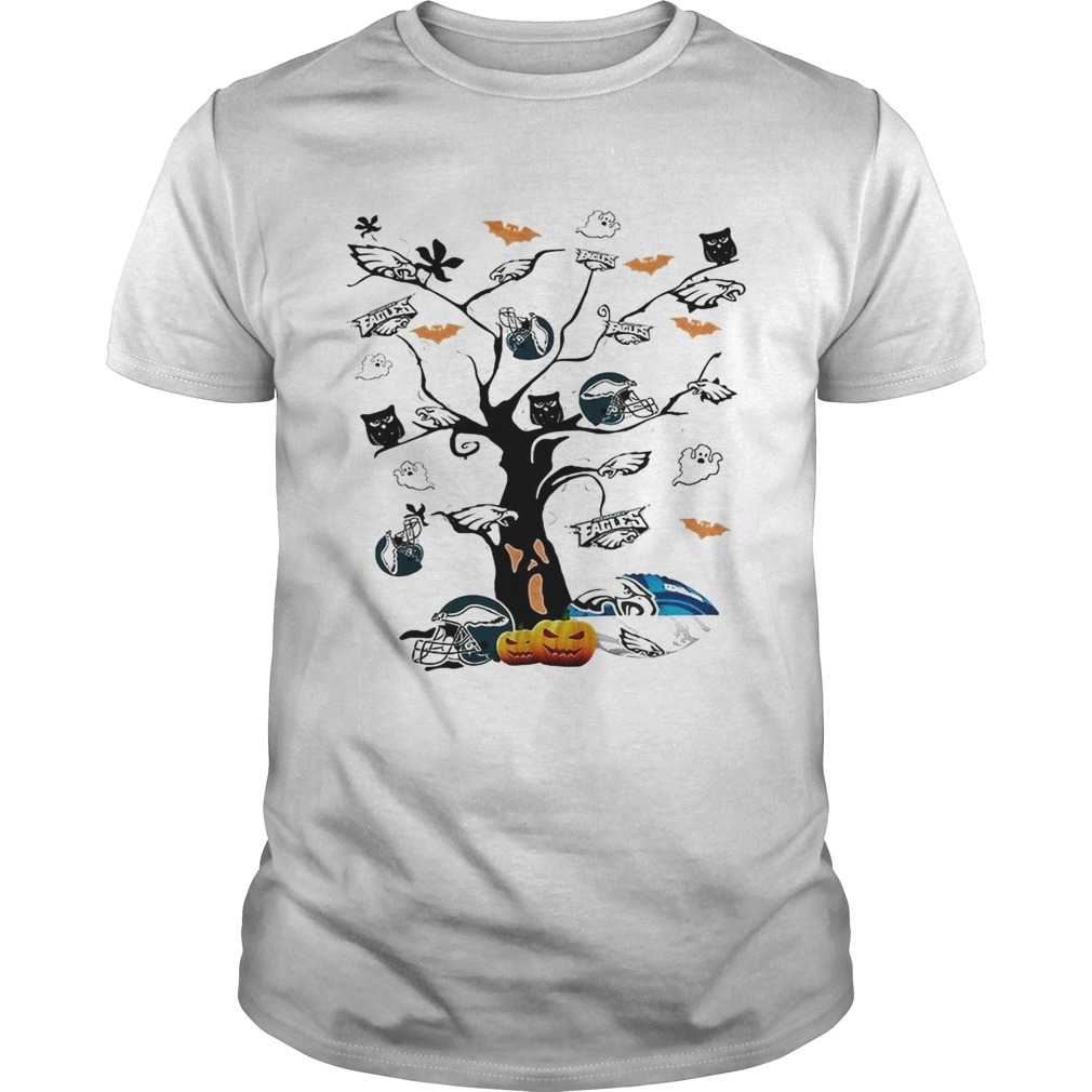 Philadelphia Eagles tree Halloween shirt