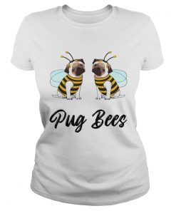 Pug Bees Funny Pug Halloween  Classic Ladies