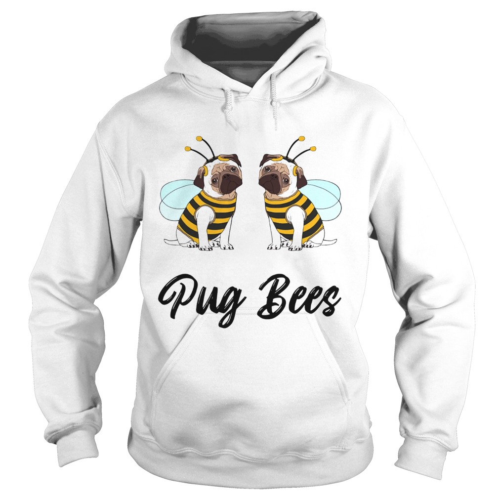 Pug Bees Funny Pug Halloween Hoodie