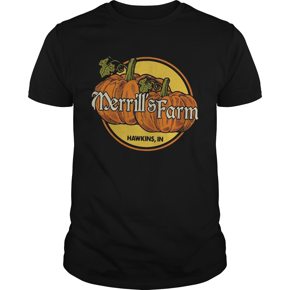 Pumkin Merrills farm Hawkins in shirt