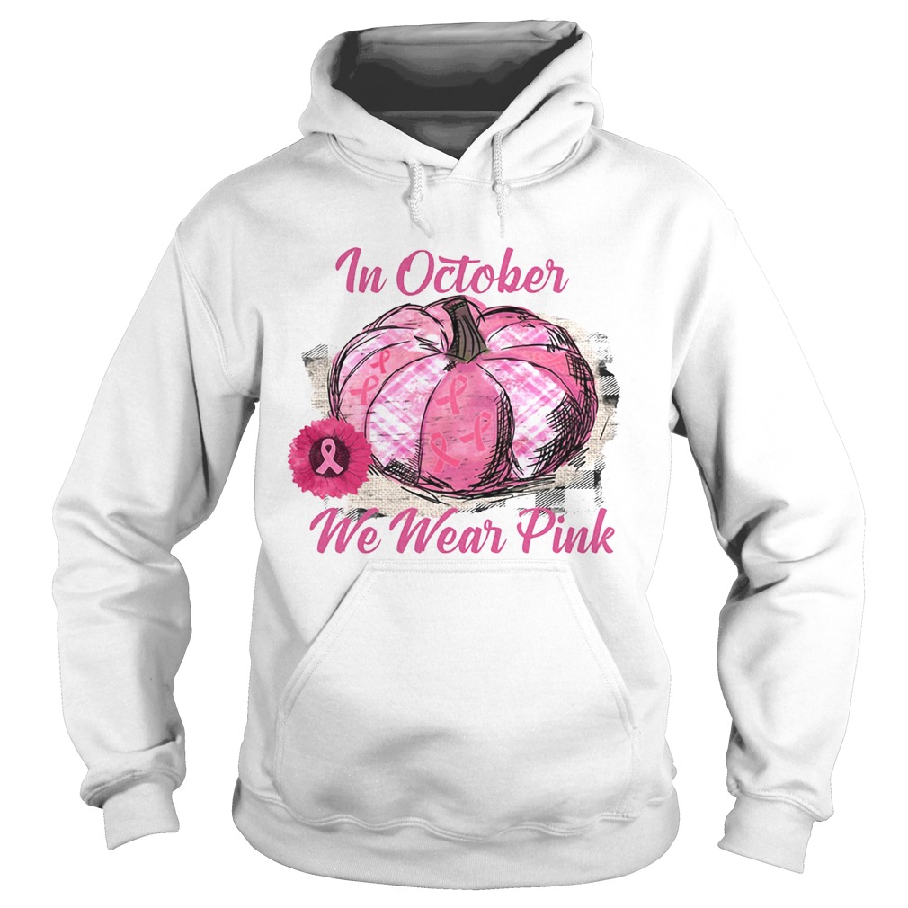 Pumkin breast cancer in October we wear pink Halloween Hoodie