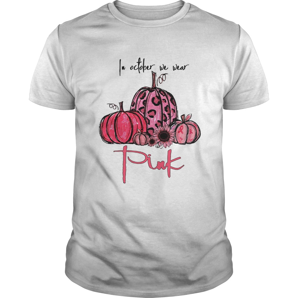 Pumpkins In October we wear pink shirt