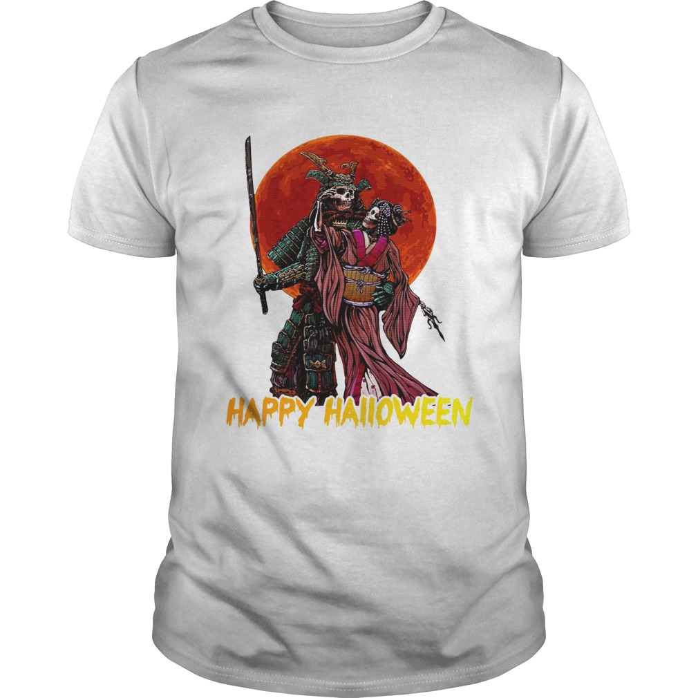 Samurai Skellington Happy Halloween shirt