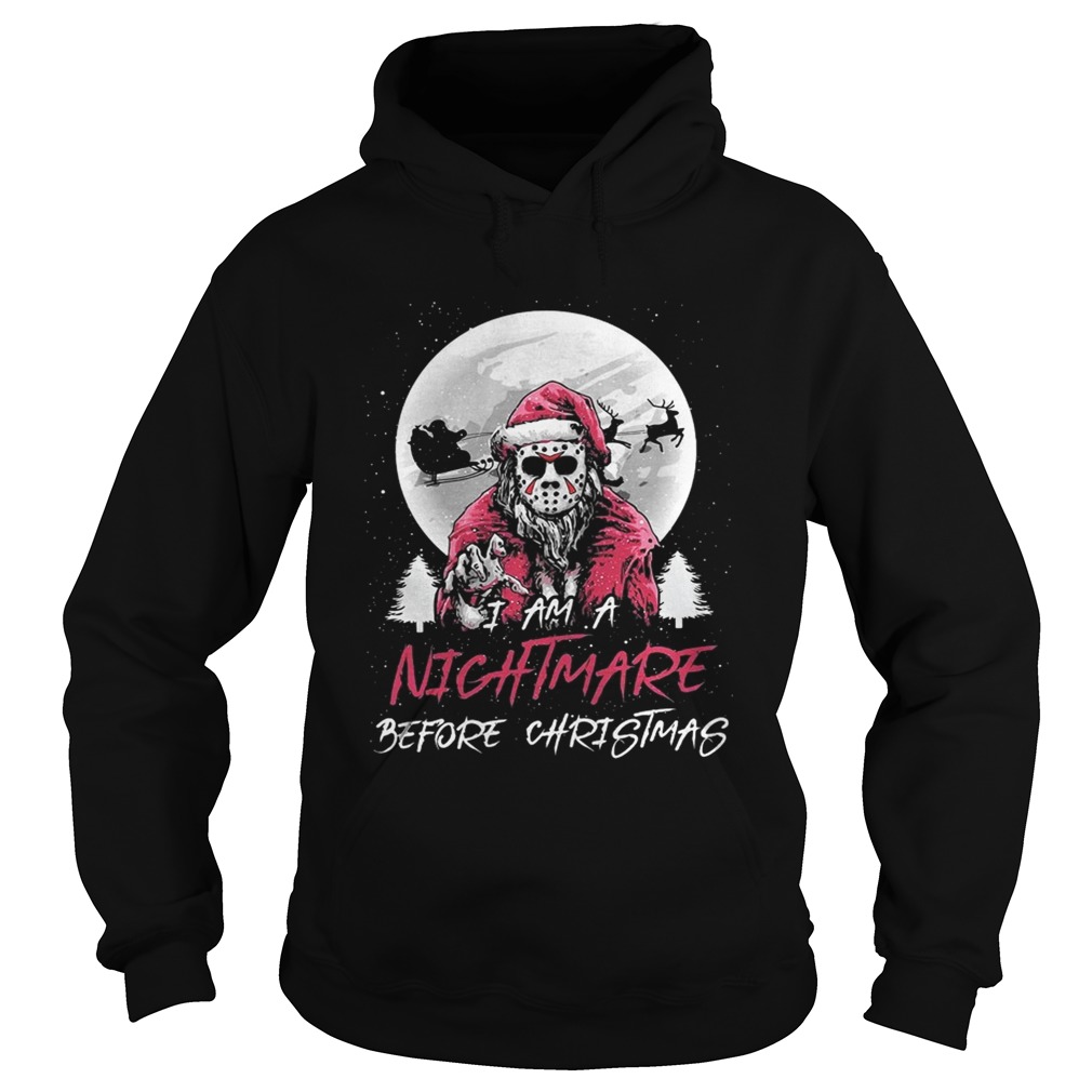 Santa Jason Vorhees I ams nightmare before christmas Hoodie