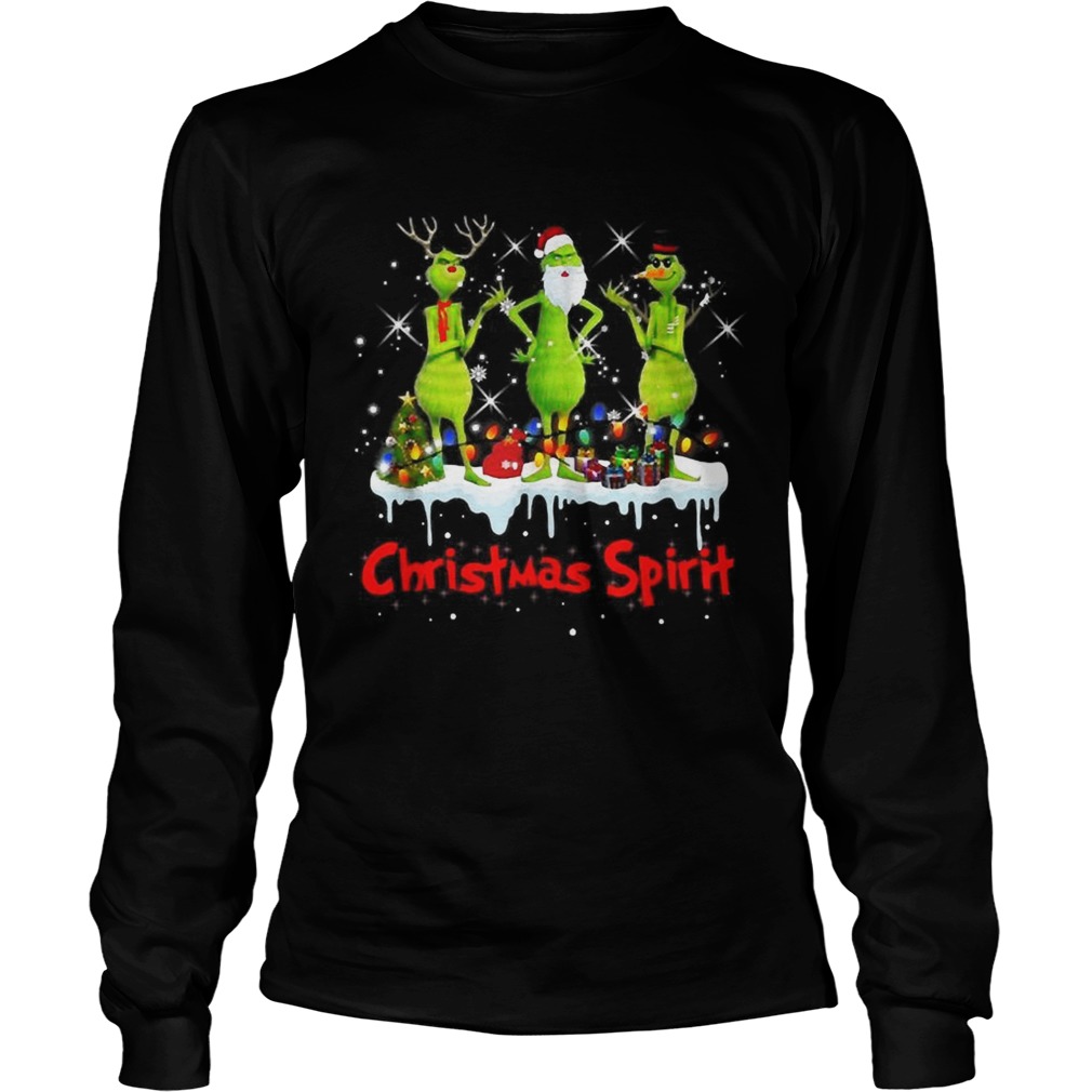 Satan Claus Grinch Christmas spirit LongSleeve