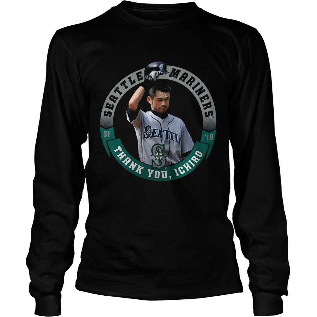 Seattle Mariners Majestic Thank You Ichiro Suzuki LongSleeve