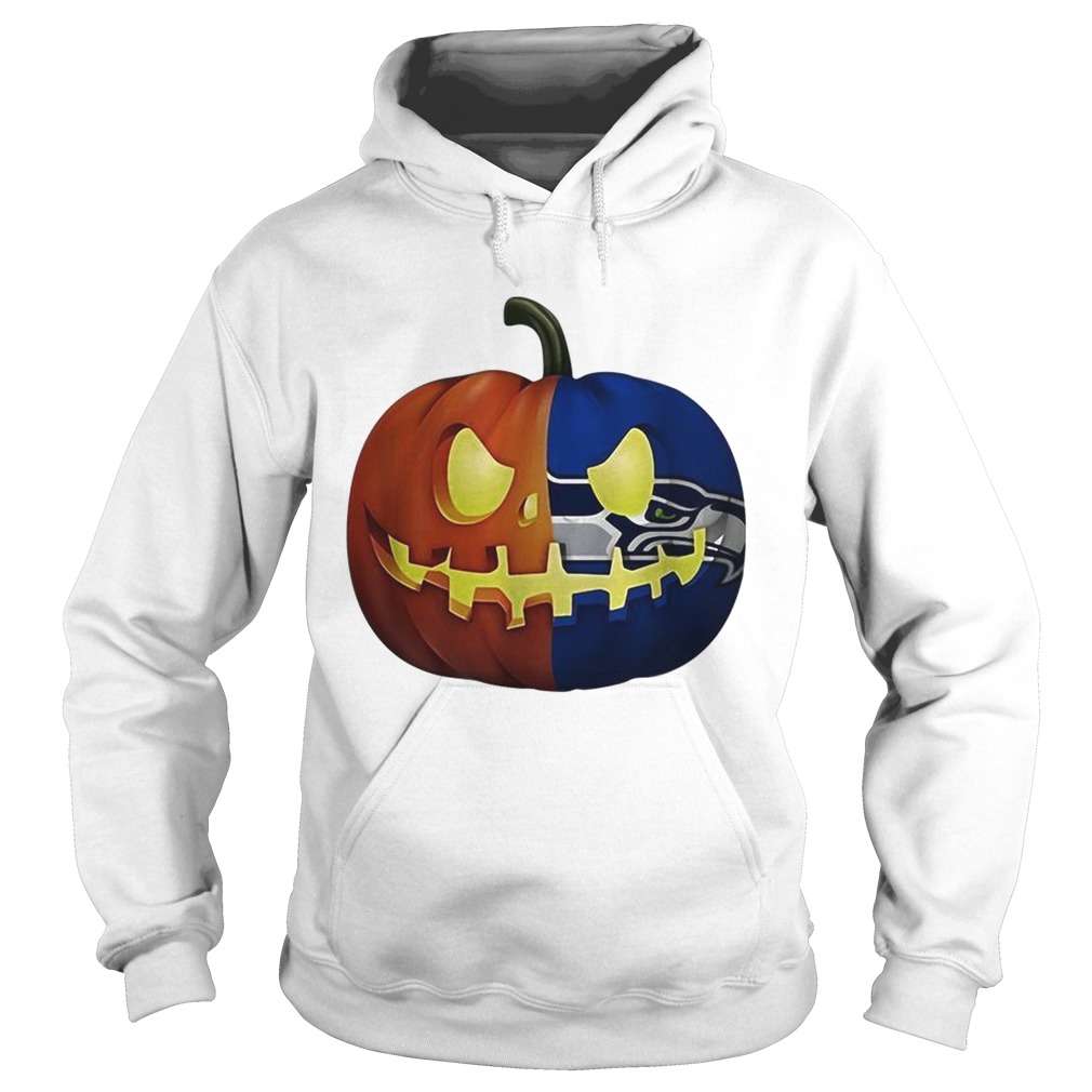 Seattle Seahawks pumpkin Halloween Hoodie