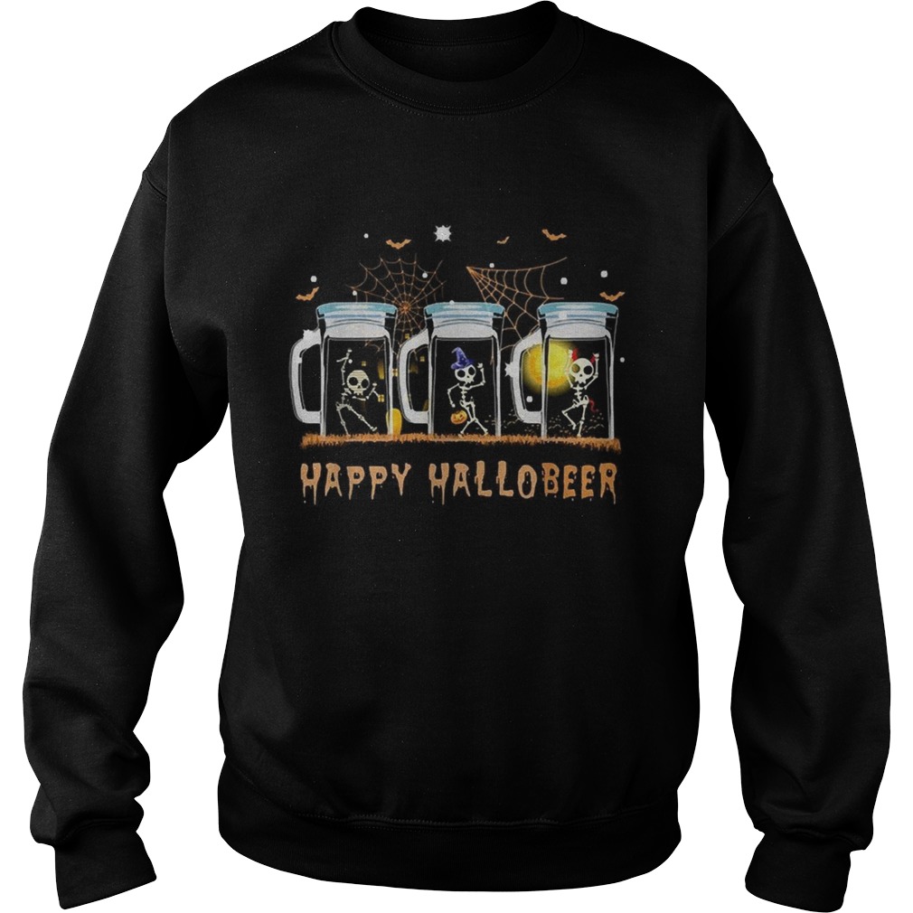 Skeleton happy Hallobeer Halloween Sweatshirt