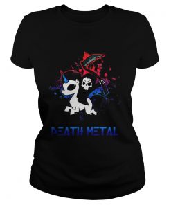 Skeleton riding death metal unicorn  Classic Ladies