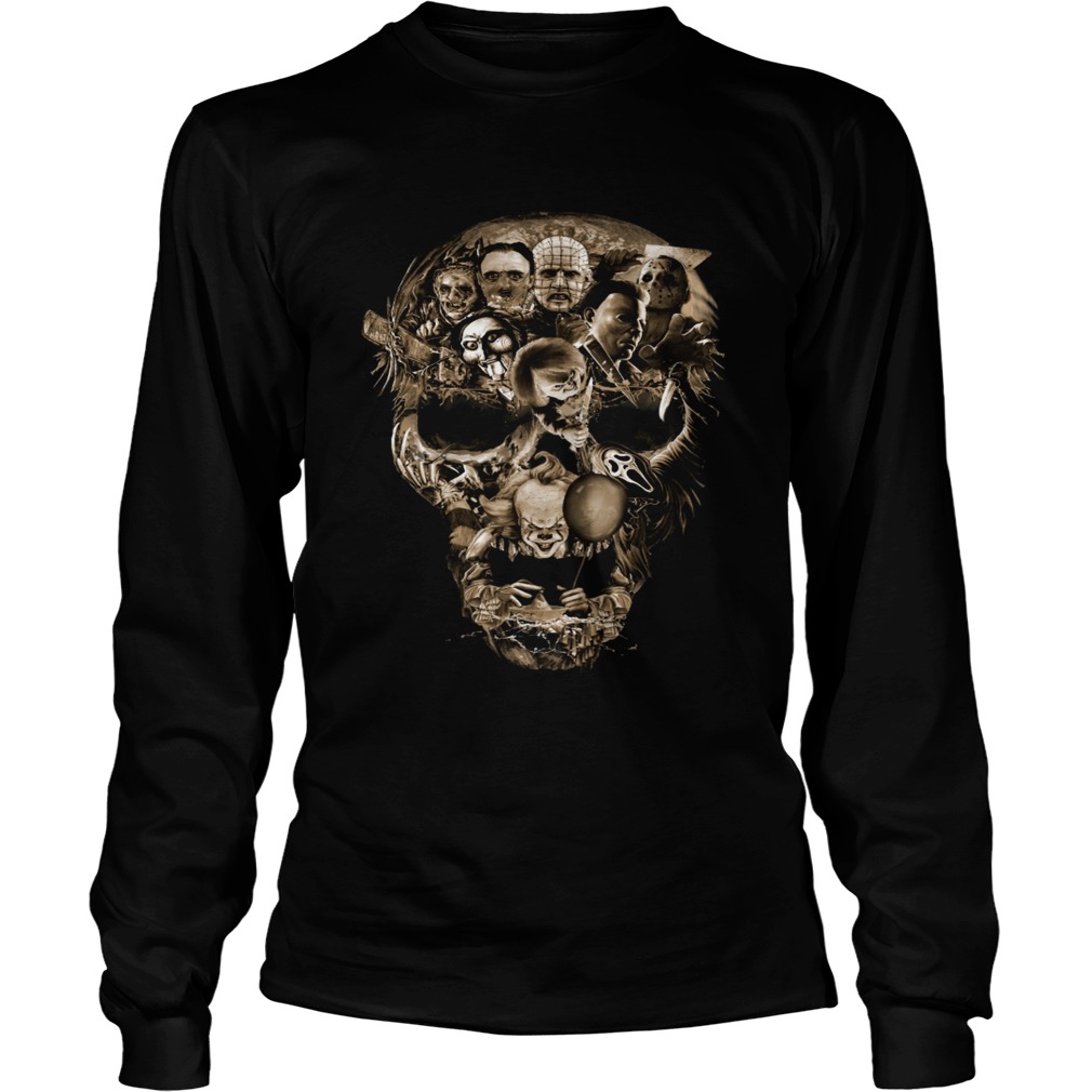 Skull Horror movie characters LongSleeve