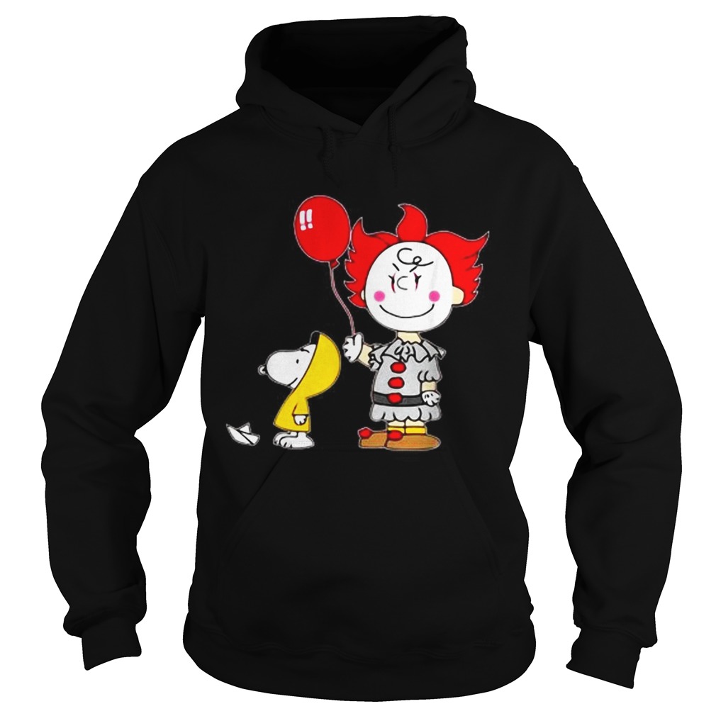 Snoopy and Charlie Brown Pennywise IT Halloween Hoodie