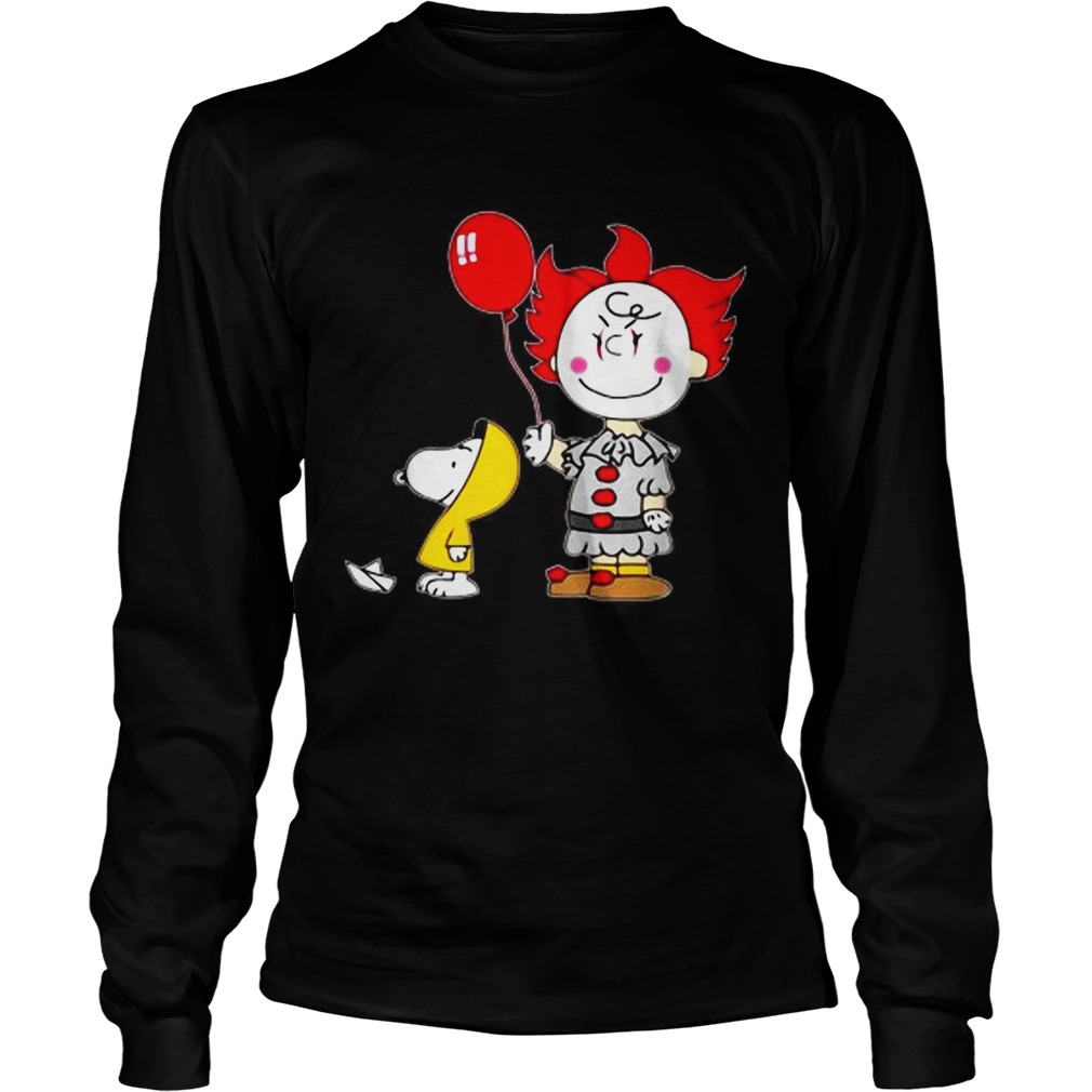 Snoopy and Charlie Brown Pennywise IT Halloween LongSleeve