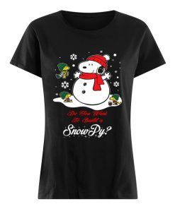 Snowman Snoopy Snowpy Christmas  Classic Women's T-shirt