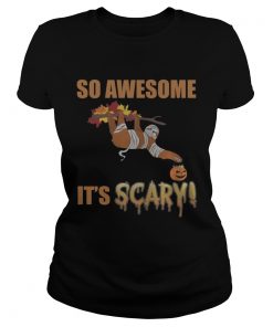 So Awesome Its Scary Mummy Sloth Halloween Shirt Classic Ladies